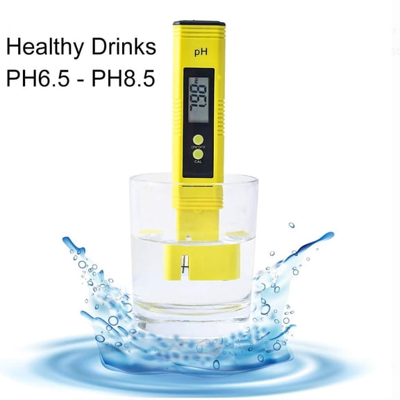 Amerteer Digital PH Meter Tester Kit, High Accuracy Pocket Size PH Meter for Water, Digital ph Test Pen with 0-14 PH Measurement Range for Household Drinking Water, Aquarium, Swimming Pools