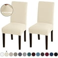 thumbnail image 1 of Amerteer Dining Chair Parsons Chair Printed Polyester Slipcovers, Brown, 1 of 7