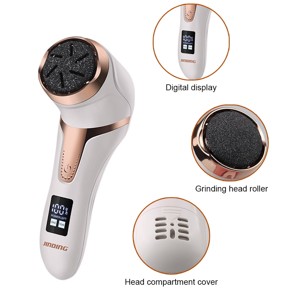 Amerteer Electric Callus Skin Remover Massager Smoother Foot Heel Cuticle Pedicure Foot Scrubber Grinder Suitable For Dry and Cracked Skin