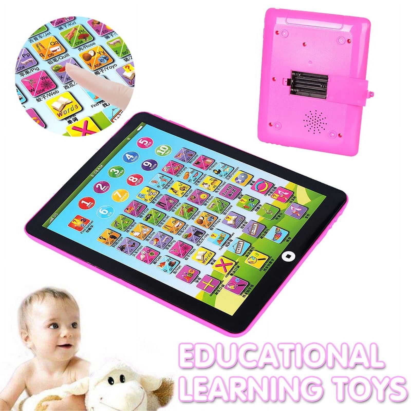 Amerteer Electronic Learning Pad with 5 Learning Modes Fun Tablet Learning ABCs Numbers Spelling for Kids Toddlers Boys Girl 1 2 3 4 5 Year Old