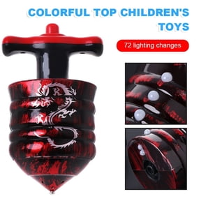 Amerteer Exquisite Music Spinning Top Colorful Wood Precision Gyroscope Music Gyro Christmas Toy Toys Magic Top Gyro Spinner Kill Time Perfect Balance Desktop Classic Toy