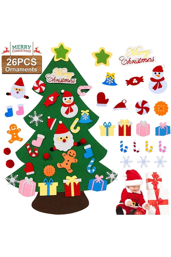 Felt Christmas Tree Craft Kit (27 Pieces)