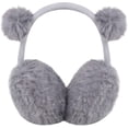 thumbnail image 1 of Amerteer Fluffy Earmuffs, Faux Fur Fluffy Earmuffs, Winter outdoor earmuffs for girls of all ages, Gray, 1 of 5