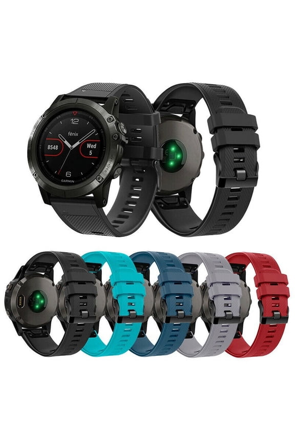 For Garmin Fenix 5/5 Plus Replacement Silicone Bracelet Wrist Watch Band Strap