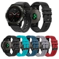thumbnail image 1 of Amerteer For Garmin Fenix 5/5 Plus Replacement Silicone Bracelet Wrist Watch Band Strap, 1 of 5