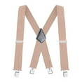thumbnail image 1 of Amerteer Heavy Duty Clip Suspenders Men's Adjustable X-Back Straps with Clips, Black, 1 of 8