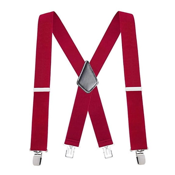 Amerteer Heavy Duty Clip Suspenders for Men Men s Adjustable X Back Mens Suspenders Straps with Clips