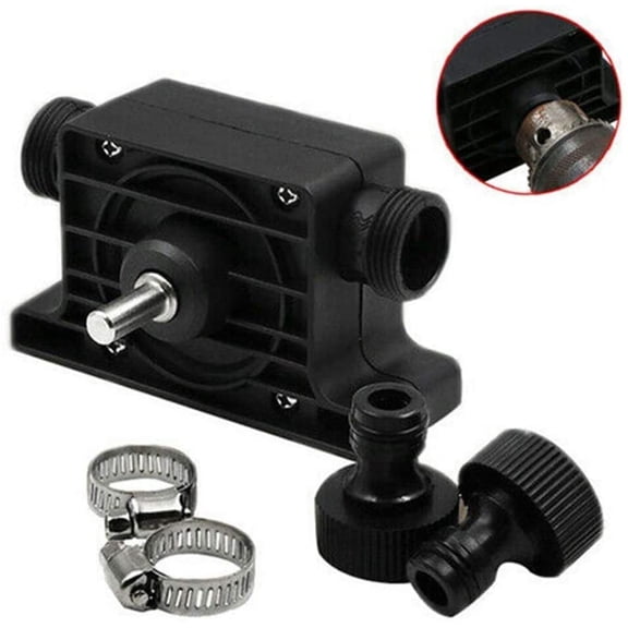 Amerteer Household Small Water Pump-Miniature Self-Priming Household Oil Fluid Water Small Transfer Pumps Hand Drill Drive Pump Diesel Pump