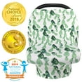 thumbnail image 1 of Amerteer Nursing Cover Carseat Canopy - Baby Breastfeeding Cover, Car Seat Covers for Babies, Multi Use Nursing Scarf, Infant Stroller Cover, Boys and Girls Best Gifts-Cactus, 1 of 8