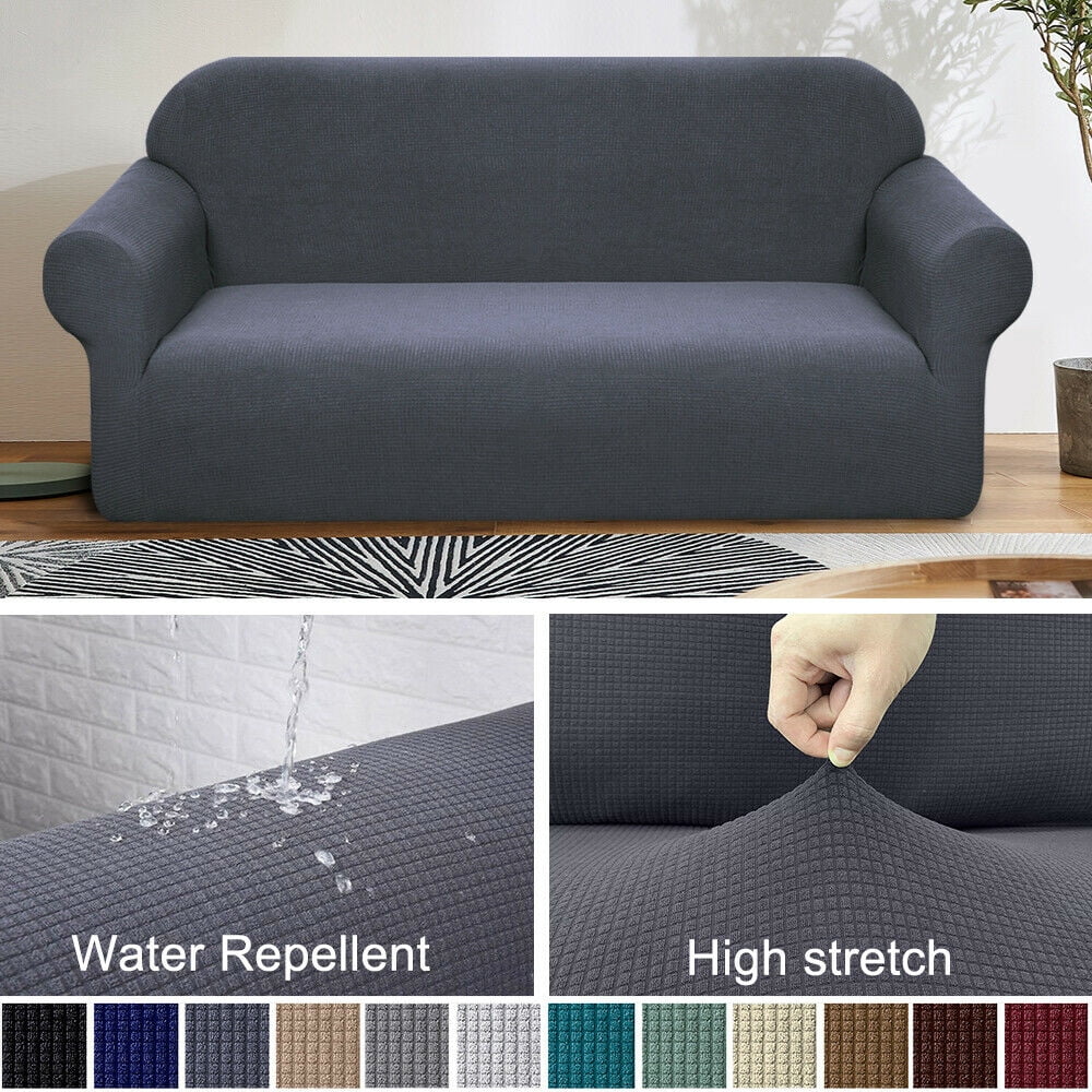 Amerteer Premium Water Repellent Sofa Cover High Stretch Couch Slipcover Super Soft Fabric Couch Cover for Pets Kids Children Dog