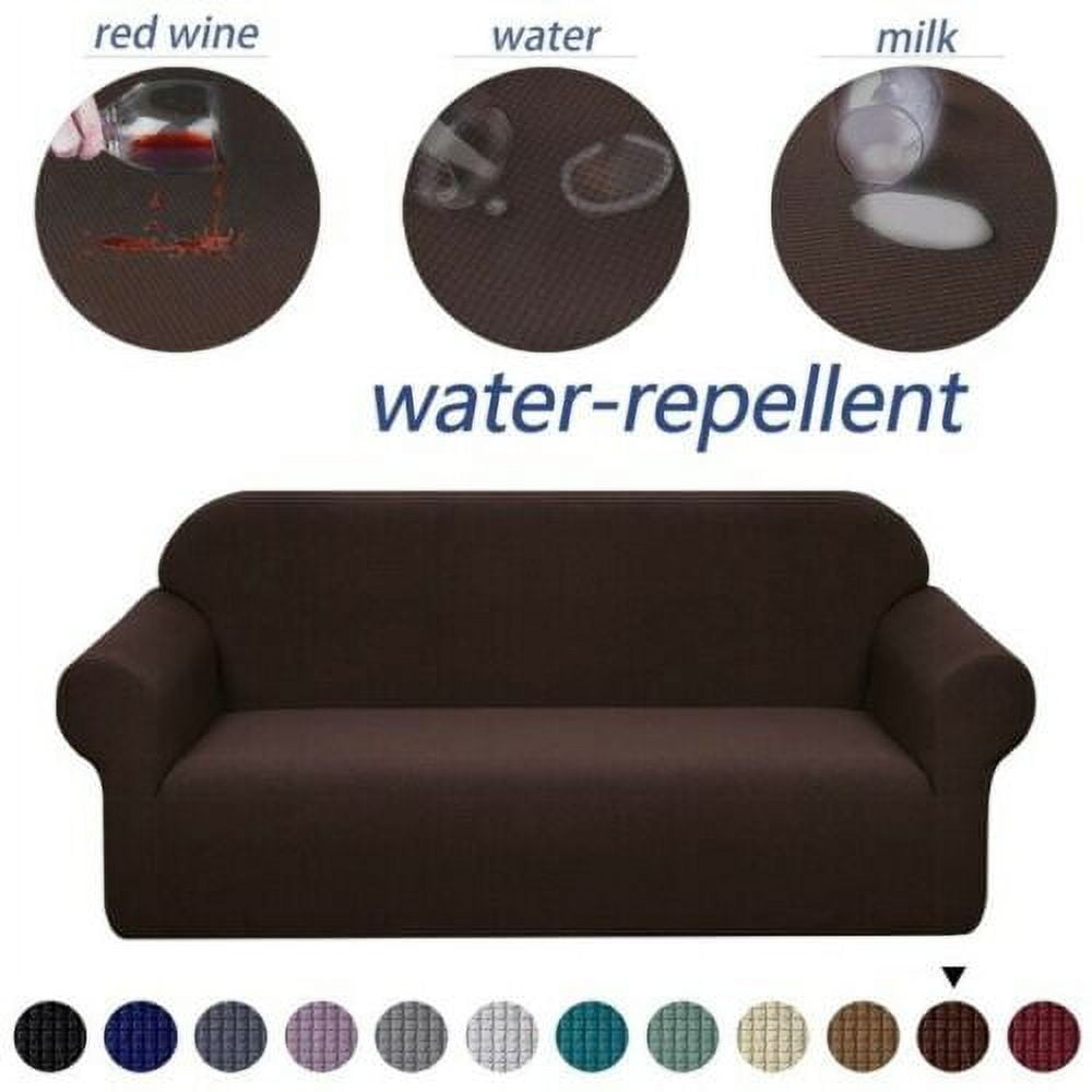 Amerteer Premium Water Repellent Sofa Cover High Stretch Couch Slipcover Super Soft Fabric Couch Cover for Pets Kids Children Dog