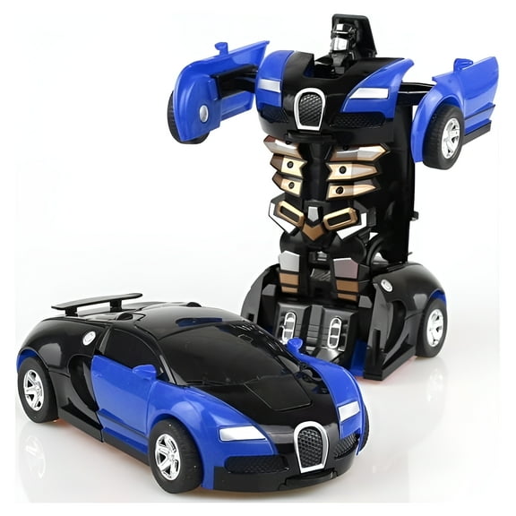 Amerteer Robot Rescue Bots,Deformation Car Robot Pull Back Car Toy for Kids Vehicles 2 in 1 Transforming Robot Car Best Gift for Child
