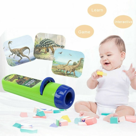 Amerteer Slide Projector Torch Projection Light Small Torches lamp Flashlight Educational Learning Bedtime Night Light for Child,Kids,Infant,Toddler,Children（Ocean Animal）