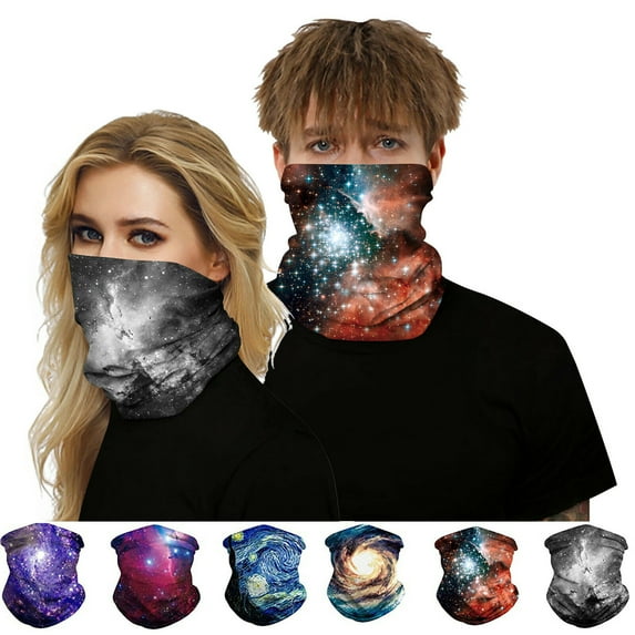 Amerteer Sports Unisex Head Face Mask Neck Gaiter Tube Bandana Scarf Beanie Dustproof Outdoor for Workout Yoga Running Hiking Riding for Men Women-6 Colors