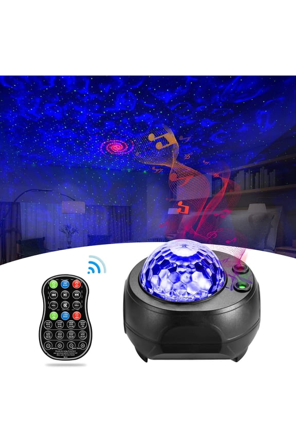 Star Light Projector, Galaxy Light Projector for Adults Starry Night Light Projector for Ceiling Ocean Wave with Hi-Fi Bluetooth Speaker for Game Rooms Home Theatre Remote Control Relaxation
