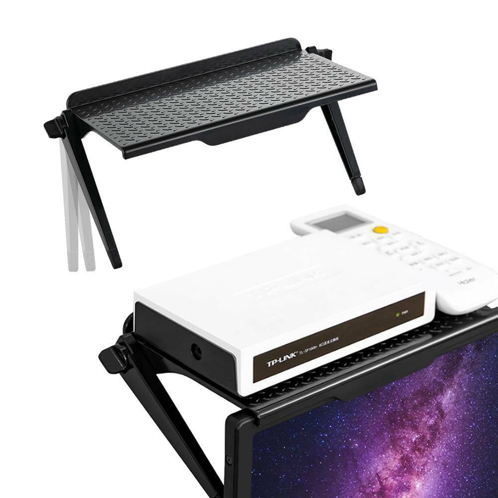 Amerteer TV Top Shelf for Cable Box, Computer Monitor Screen Caddy Top