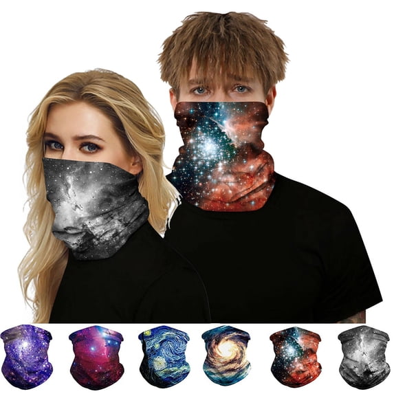 Amerteer Unisex Sun UV Protection Cooling Face Scarf Cover Mask Neck Gaiter, Headband Fishing Mask, Reusable Breathable Bandana Balaclava, Motorcycle Face Cover for Men Women-6 colors