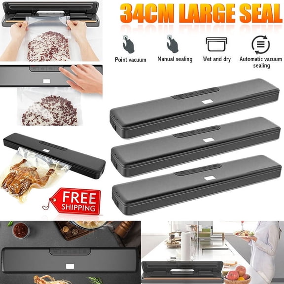 Amerteer Vacuum Sealer Machine,Hands-Free Food Sealer for Food Savers, Smart Vacuum Sealer with One-Touch Operation | Dry & Moist Food Modes | 15 Vacuum Bags