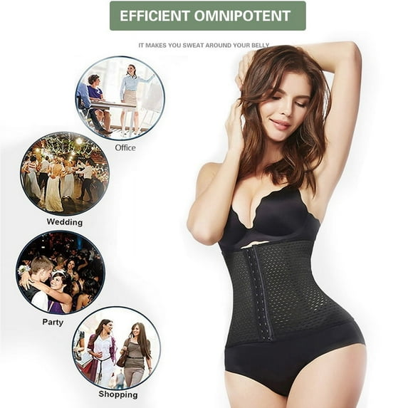 Amerteer Waist Trimmer Belt, Sweat Wrap, Tummy Toner, Low Back and Lumbar Support with Sauna Suit Effect, Abdominal Trainer