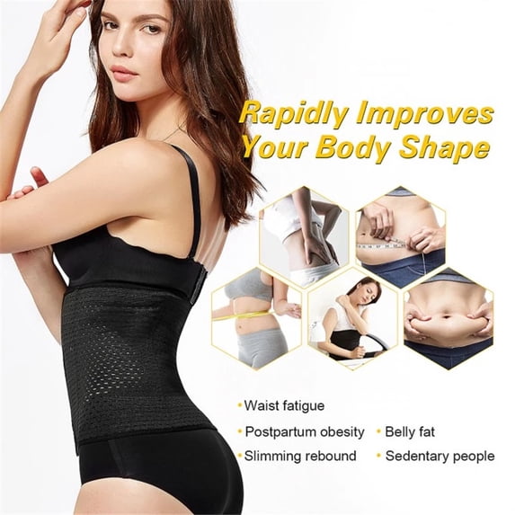 Amerteer Waist Trimmer Trainer Belt for Women Men Weight Loss Premium Neoprene Sport Sweat Workout Slimming Body Shaper Sauna Exercise