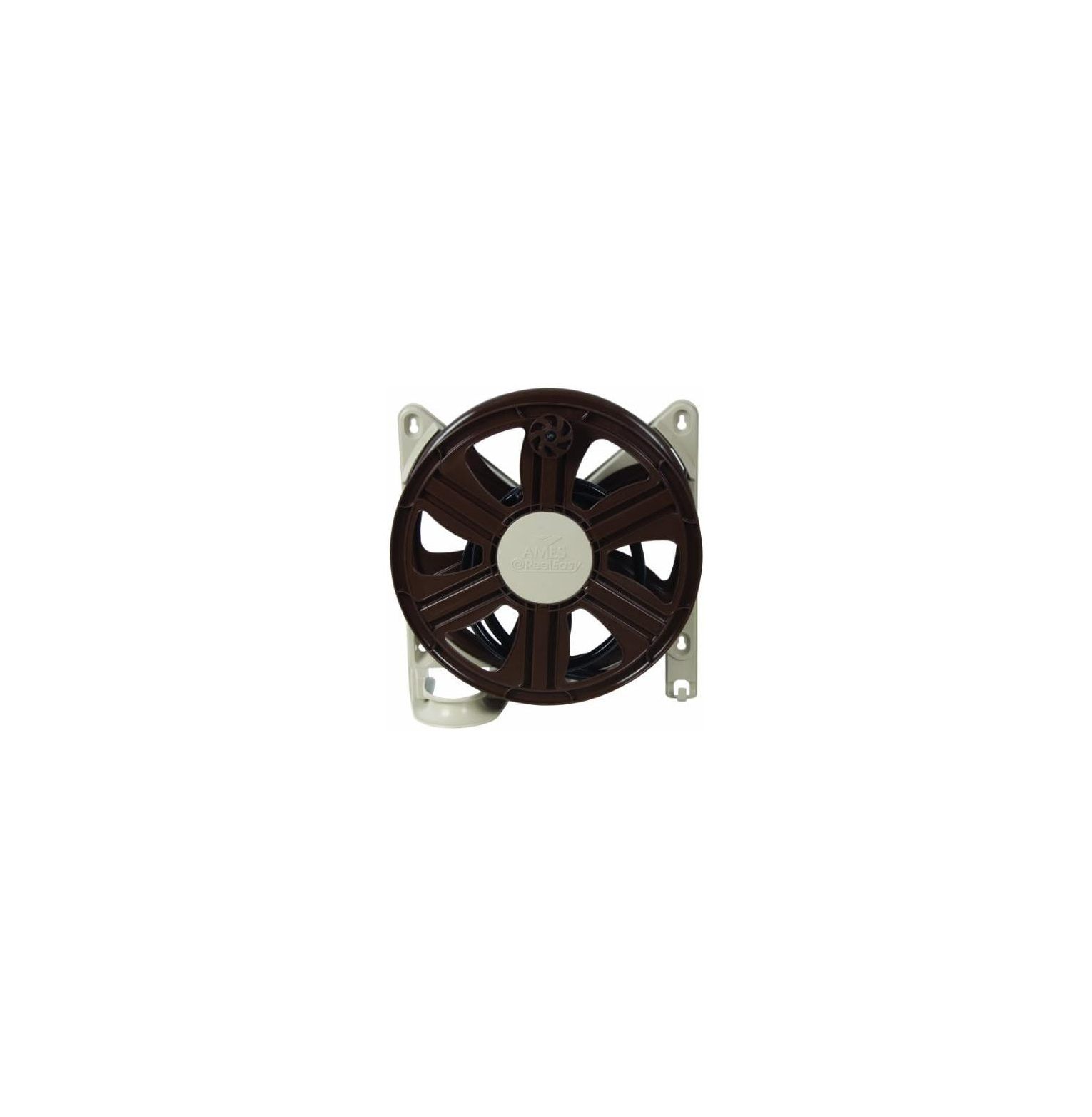 Ames 2388340 ReelEasy Side Mount Hose Reel 100 Feet Hose Tan And ames-2388340-reeleasy-side-mount-hose-reel-100-feet-hose-tan-and