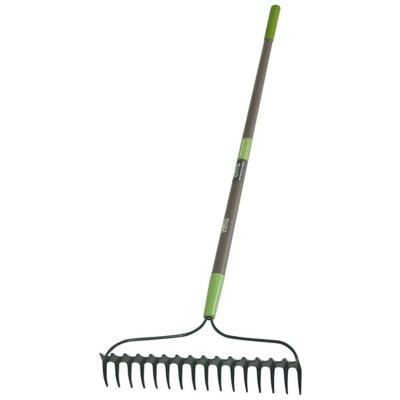 Ames 28252100 3.63" X 15.75" X 64" Fiberglass Leaf Rake with 16 Tines
