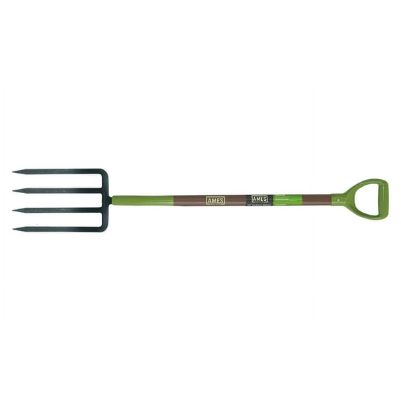 Ames 2826400 4-Tine Forged Spading Fork Fiberglass Handle