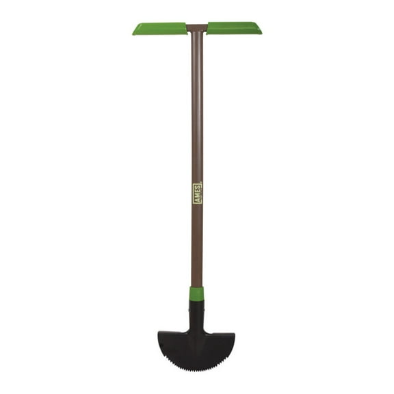 AMES 2917200 Landscape Border Edger, 5.98 in L Blade, 7.87 in W Blade, Steel Blade, Steel Handle, 39.265 in OAL