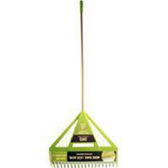 Ames 998269 Dual Tine Poly Leaf Rake, Green