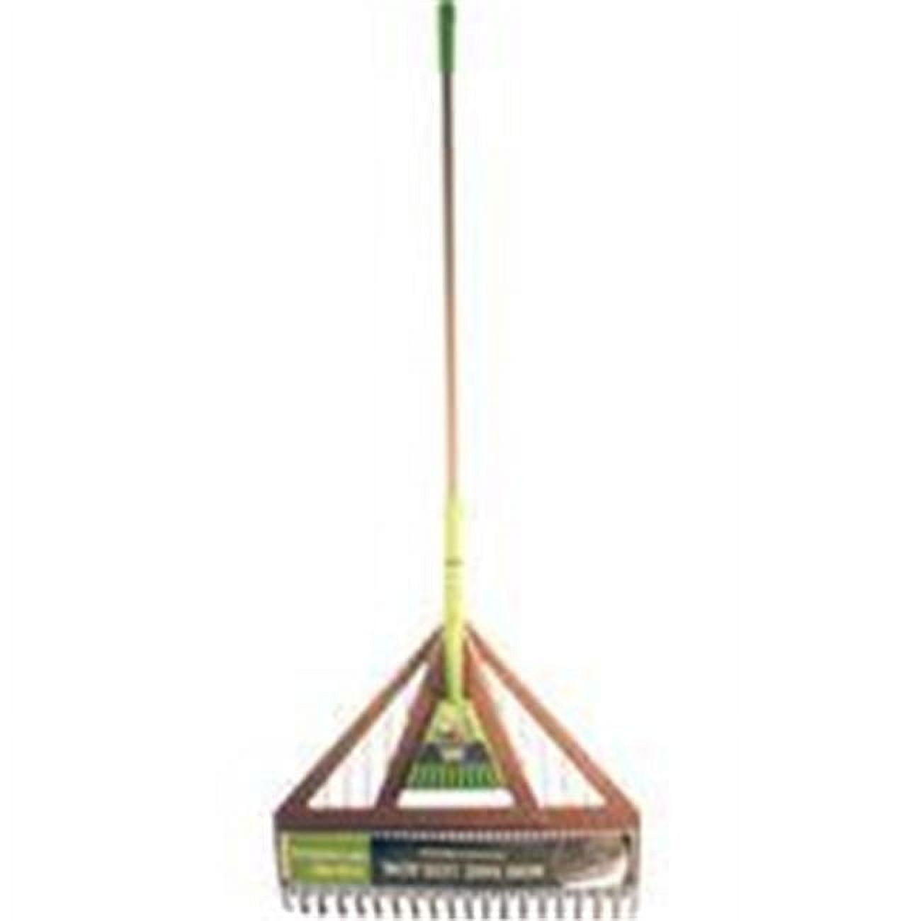 Ames 998270 Dual Tine Poly Leaf Rake with Hand Rake, Green & Brown ...
