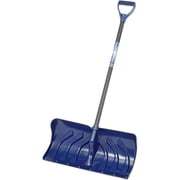 True Temper 24 Poly Blade Snow Pusher Shovel W/ Steel D-Grip Handle