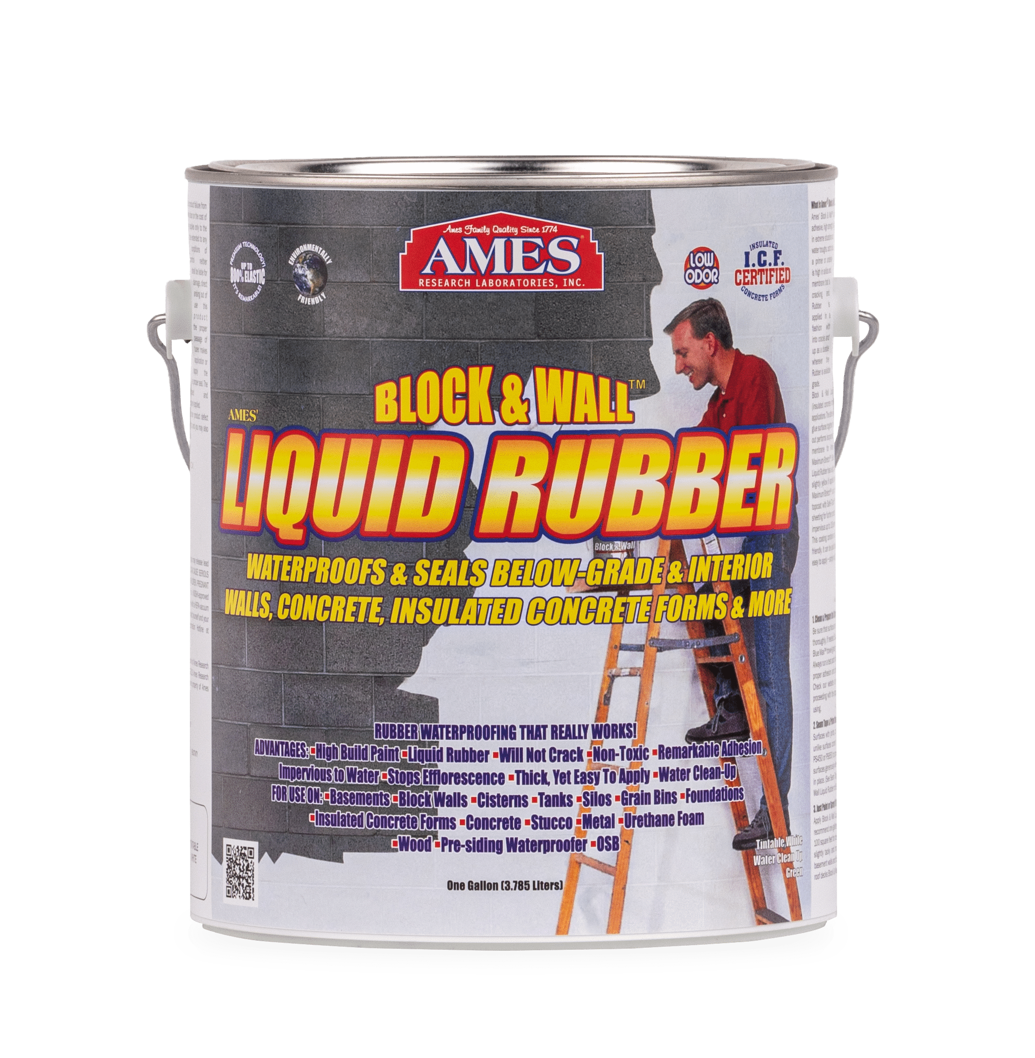 Ames Block & Wall Liquid Rubber Coating 1 Gallon
