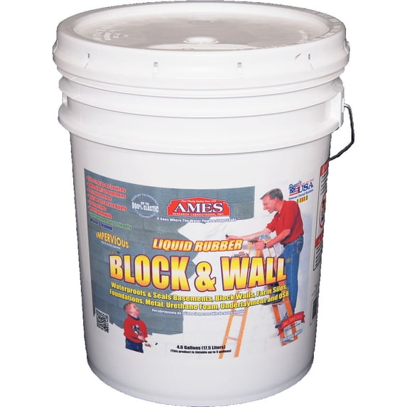 Ames Block & Wall Liquid Rubber Coating 5 Gallon