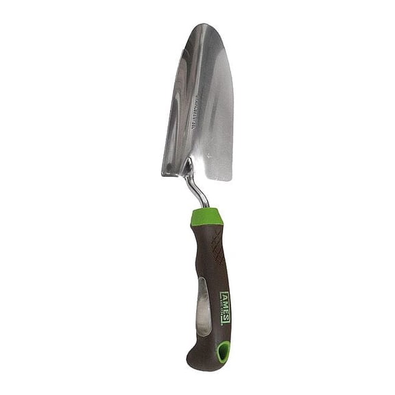 Ames Hand Trowel, Stainless Steel Blade, 6 1/4 in L Polypropylene Handle 24450GR