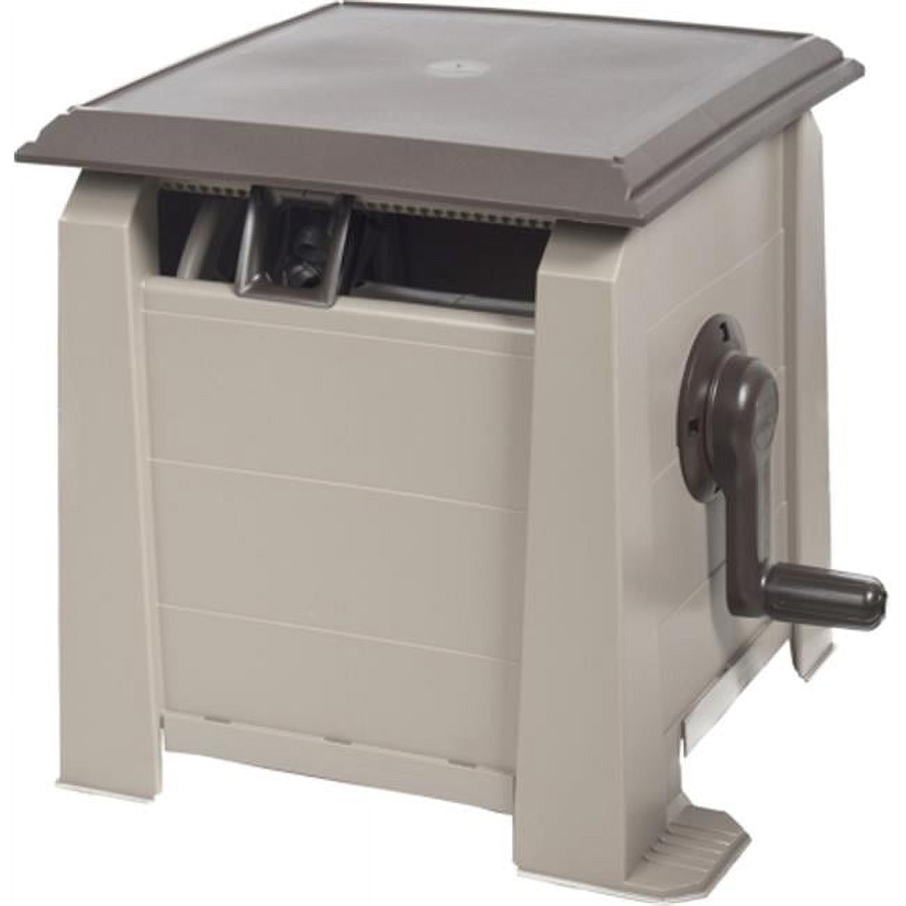 Ames NeverLeak Hose Cabinet With Bench/Table Unit, 5/8 in X 175 ft Hose,  21-1/4 in W, Plastic