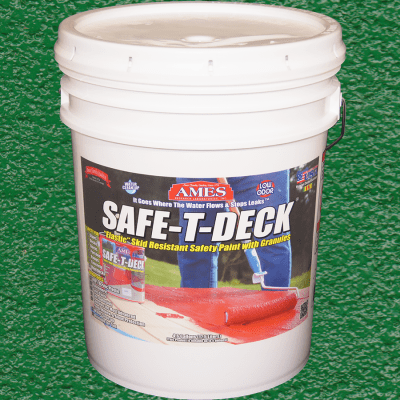 Ames Safe-T-Deck Granulated Deck Coating Tan 5 Gallon