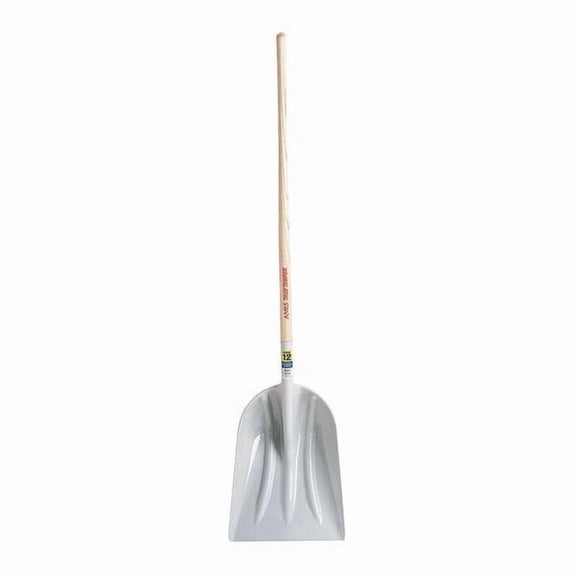 True Temper No. 10 Grain Scoop, Plastic Blade, 48 in L, Wood Handle 1680100GR