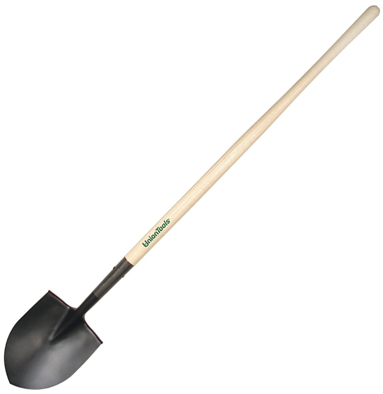 Ames Razor-Back Industrial Shovel - Tempered Steel Round Point Shovel For Tough Digging