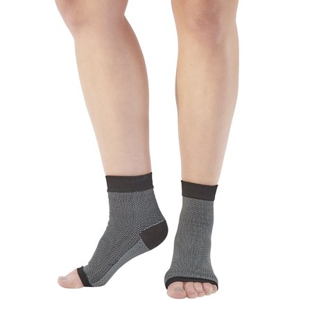 Ames Walker AW Plantar Fasciitis Relief Socks Black Medium