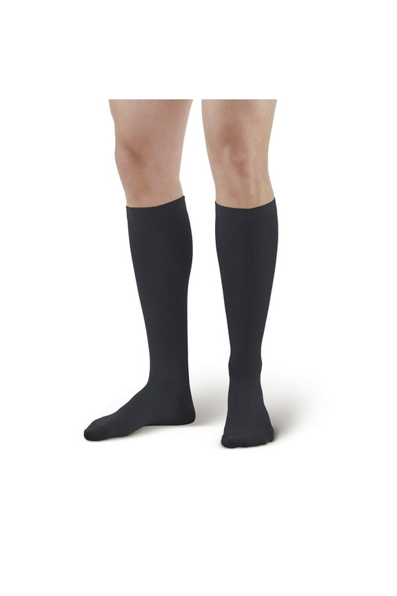 AW 104 Men's Microfiber Knee High Dress Socks 20-30 mmHg