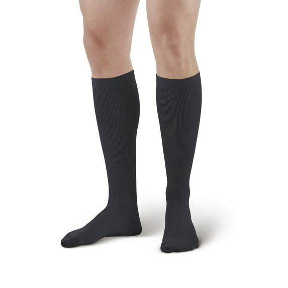 Ames Walker AW 104 Men's Microfiber Knee High Dress Socks 20-30 mmHg
