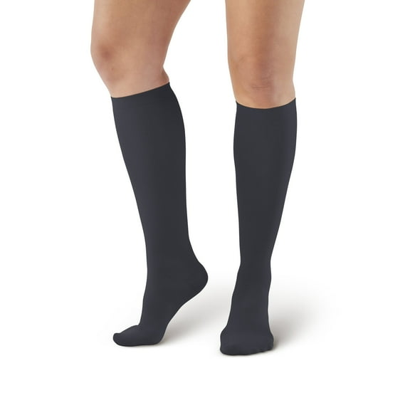 Ames Walker AW 112 Women's Microfiber Knee High Socks 15-20 mmHg