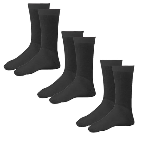 Ames Walker AW Style 130 Coolmax 20-30 mmHg Firm Compression Crew Socks (3-Pack) Black Small