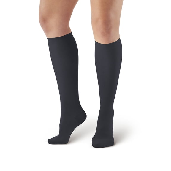 Ames Walker AW 169 Women's Cotton Travel Knee High Socks 15-20 mmHg