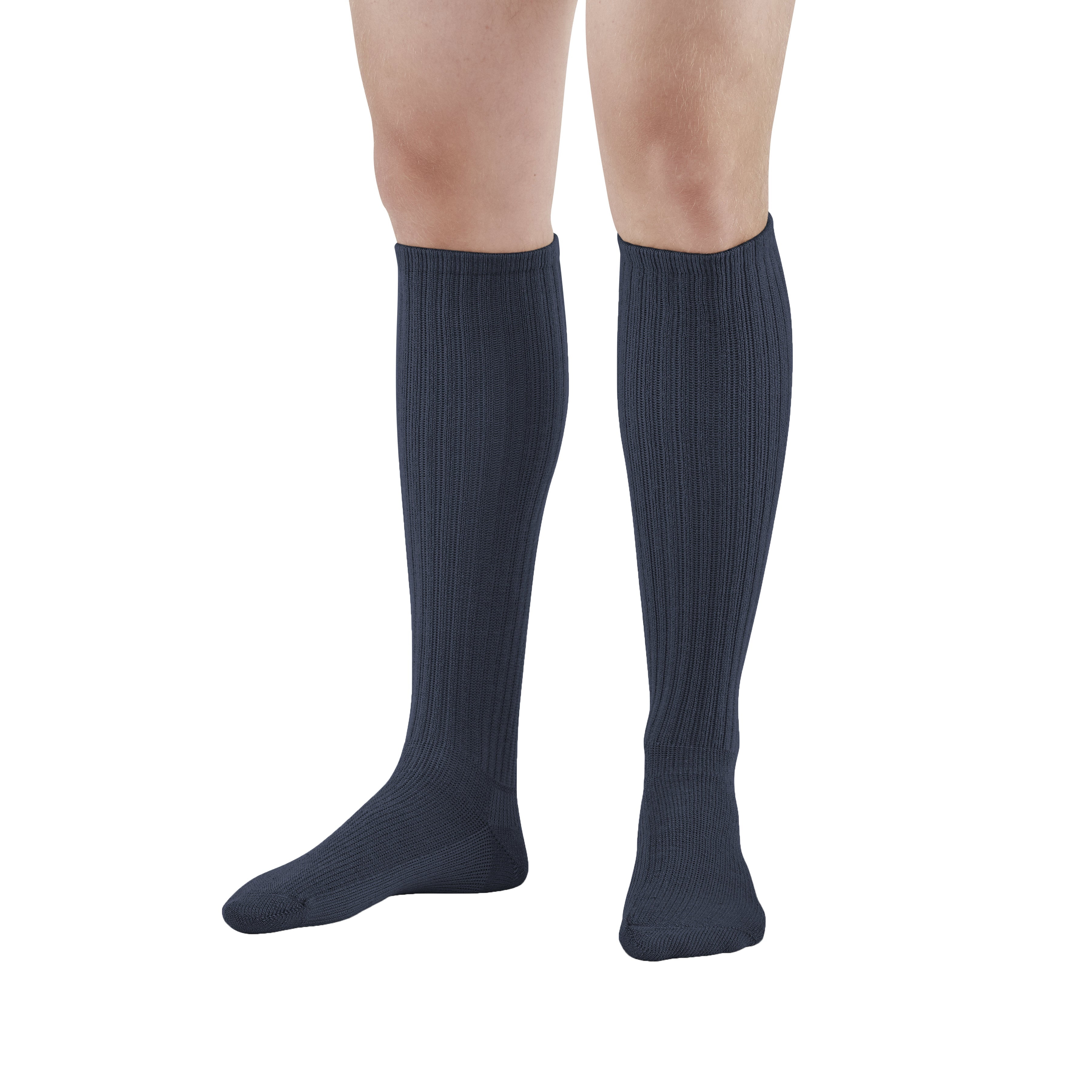 Ames Walker AW Style 180 E-Z Walker Plus Diabetic 8-15 Mild Compression  Knee High Socks - Help prevent discomfort swelling and mild venous issues -  Moisture wicking - Padded foot 