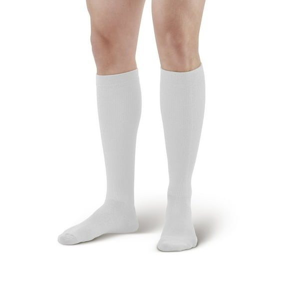Ames Walker AW Style 632 633 Diabetic 8-15 mmHg Firm Compression Knee High Socks man - Seamless toe reduces pressure - Cushioned foot bed - Wicking material - Anti-microbial