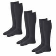 thumbnail image 1 of Ames Walker AW Style 632 Diabetic 8-15 mmHg Mild Compression Knee High Socks (3-Pack) Large White, 1 of 4