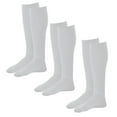 thumbnail image 1 of Ames Walker AW Style 632 Diabetic 8-15 mmHg Mild Compression Knee High Socks (3-Pack) XLarge White, 1 of 3