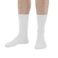 thumbnail image 1 of Ames Walker AW Style 737 Polyester Diabetic Crew Socks-Two Pack White Large/XLarge, 1 of 7
