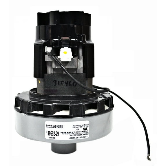 Ametek Lamb 5.7 Inch 1 Stage 24 Volt B/B Acustek Quiet PB Motor 119652-29